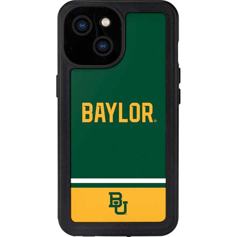 Baylor University BU Split iPhone 15 Waterproof Case